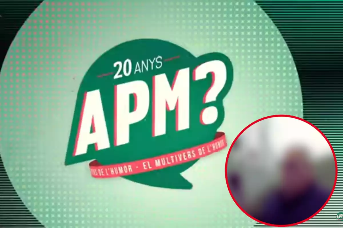 Montaje con una imagen de introducción del programa APM. A la derecha una imagen con José Palomo durante un reportaje