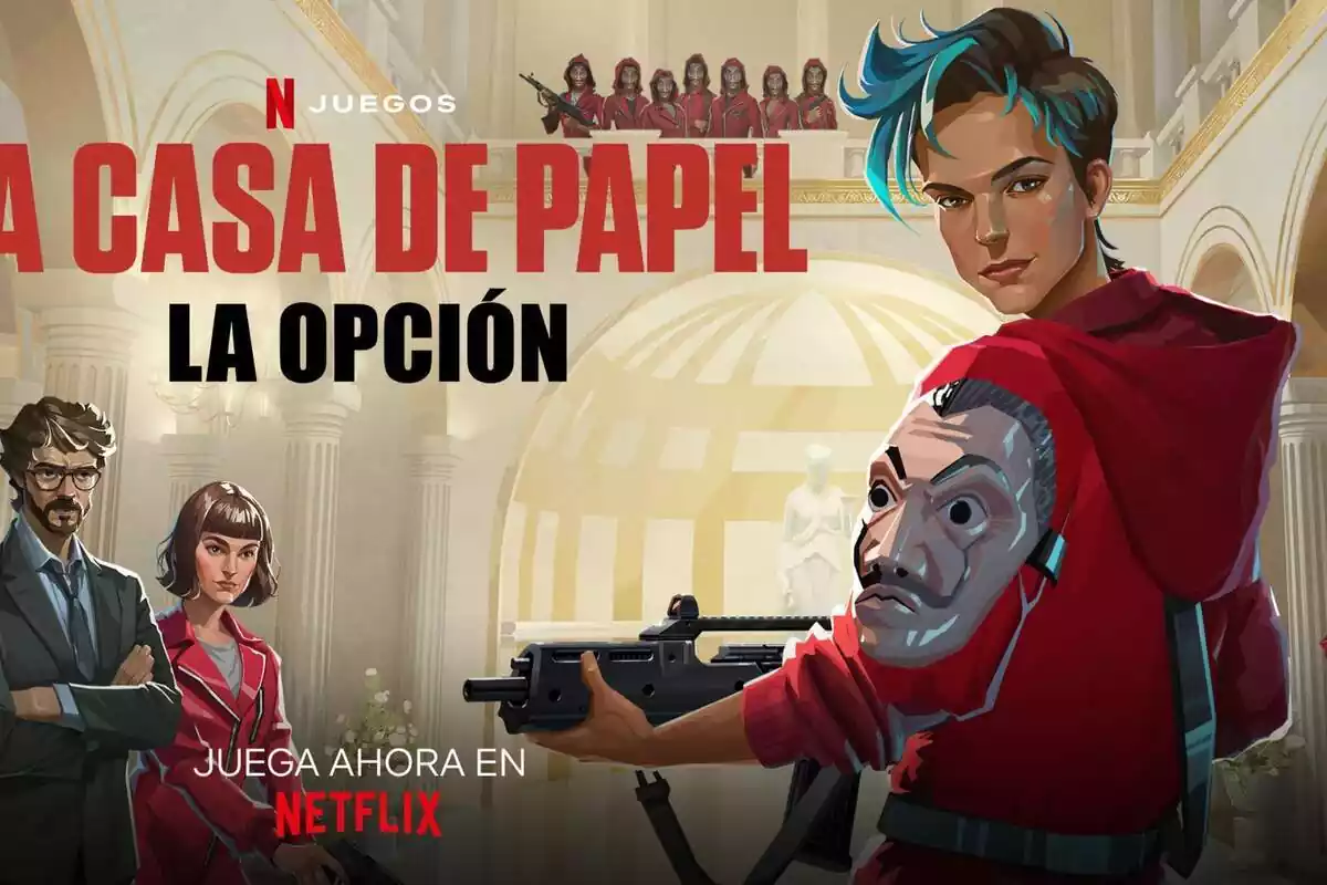 Imagen del videojuego de Netflix sobre 'la Casa de Papel'