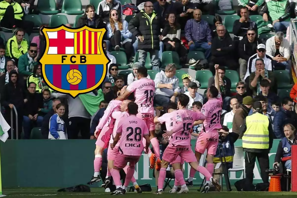 Jugadores del Espanyol celebrando un gol
