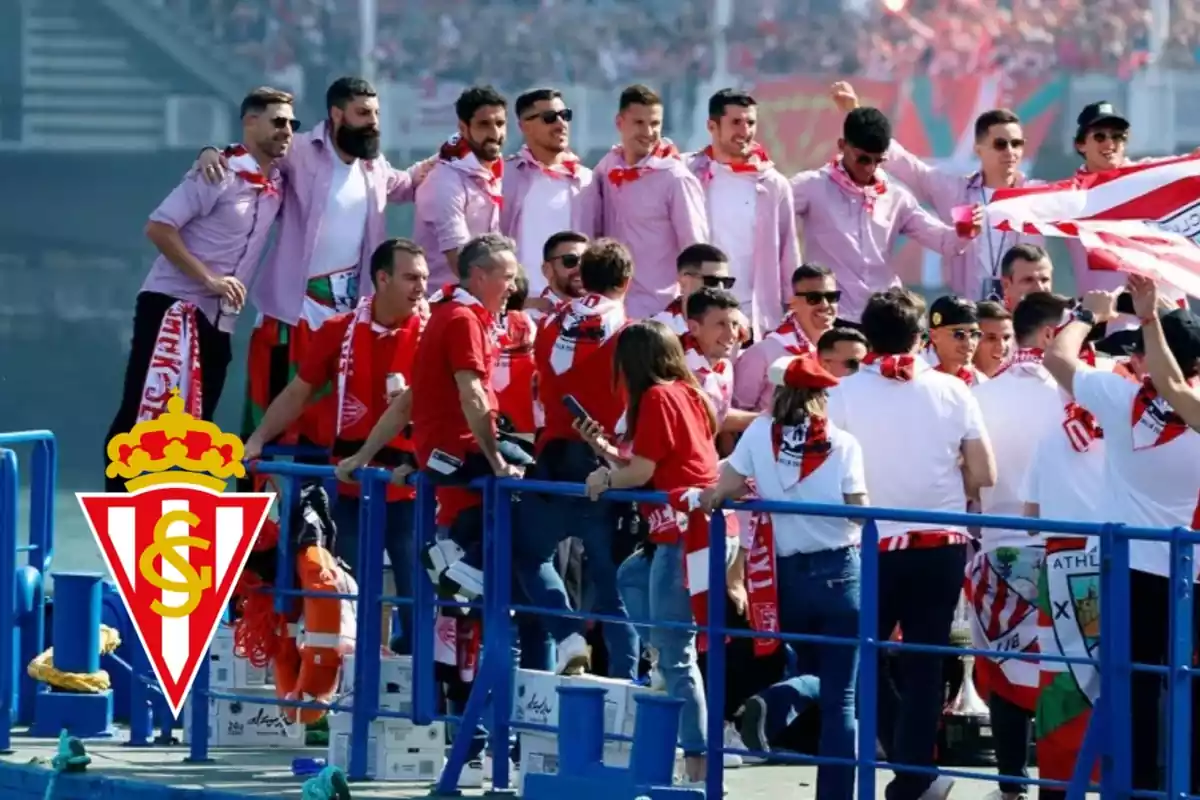 Jugadores del Athletic celebrando la conquista de la Copa del Rey