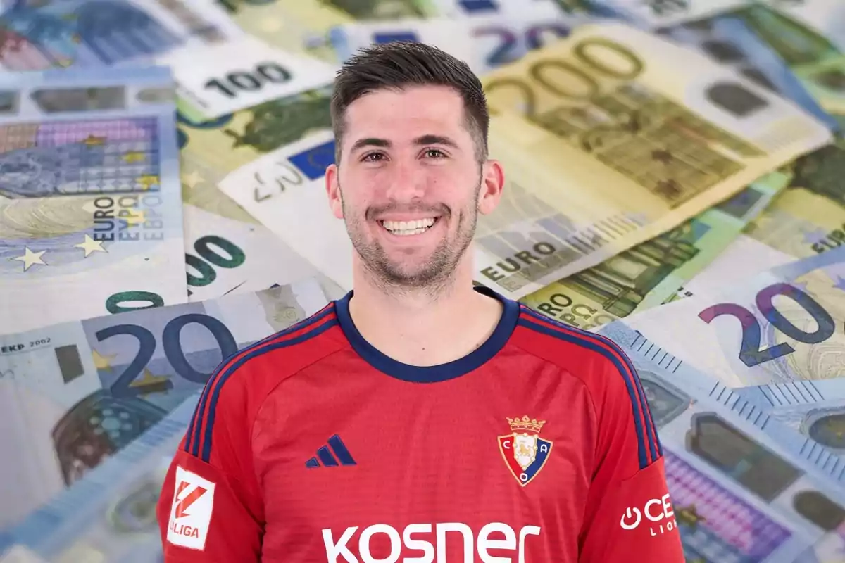 Jesús Aresa, jugador de Osasuna