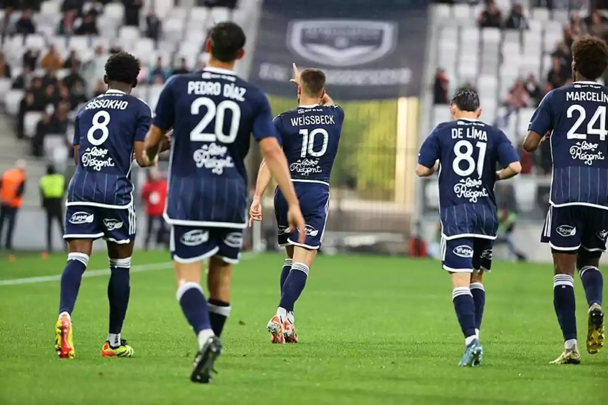 Jugadores del Girondins de Burdeos