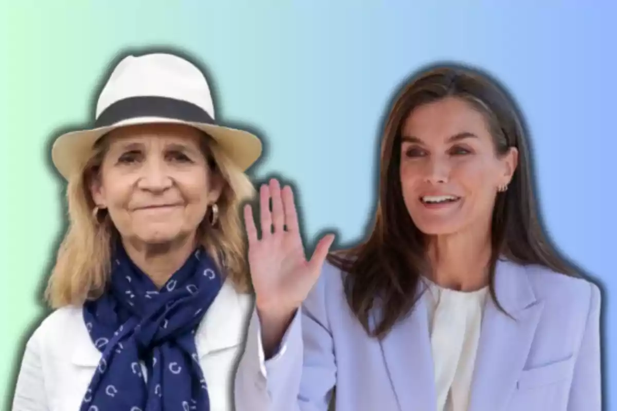 Infanta Cristina y la reina consorte Letizia