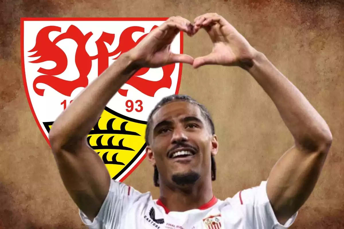 Loïc Badé y el escudo del Stuttgart