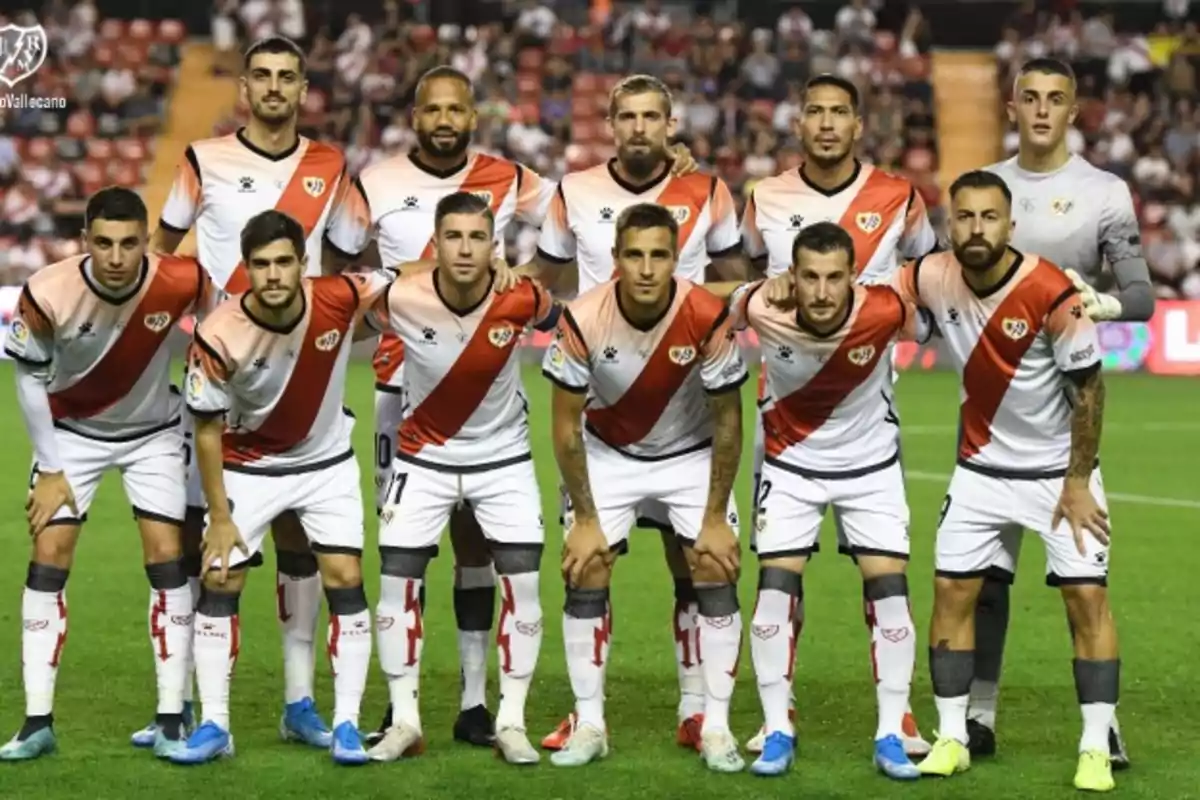 Jugadores del Rayo Vallecano en 2019