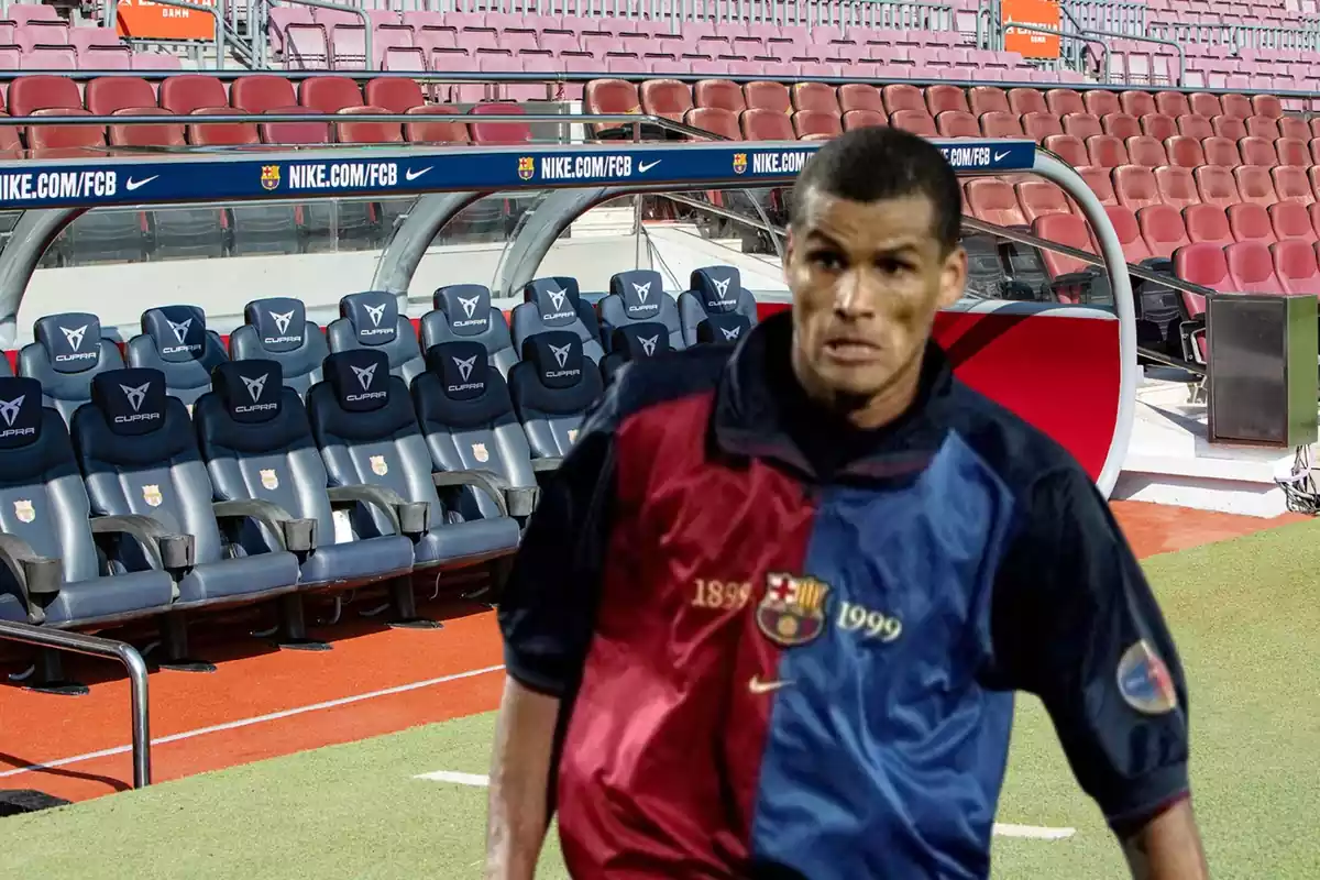 Rivaldo y el banquillo del Camp Nou