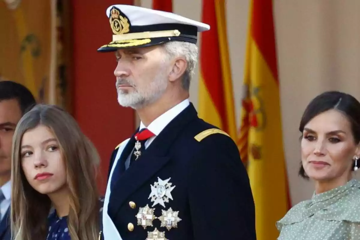 Sofia Borbón, Felipe Borbón y Letizia Ortiz