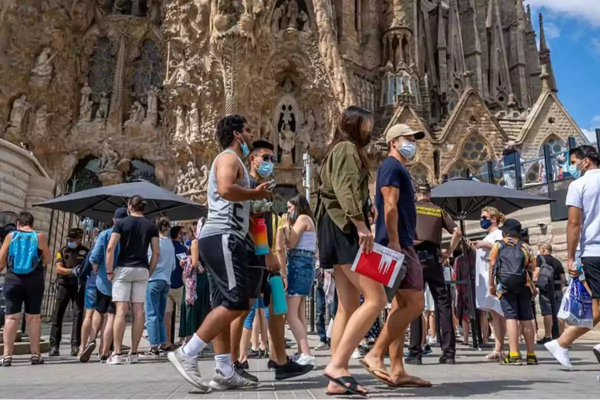 Turismo masivo en Barcelona