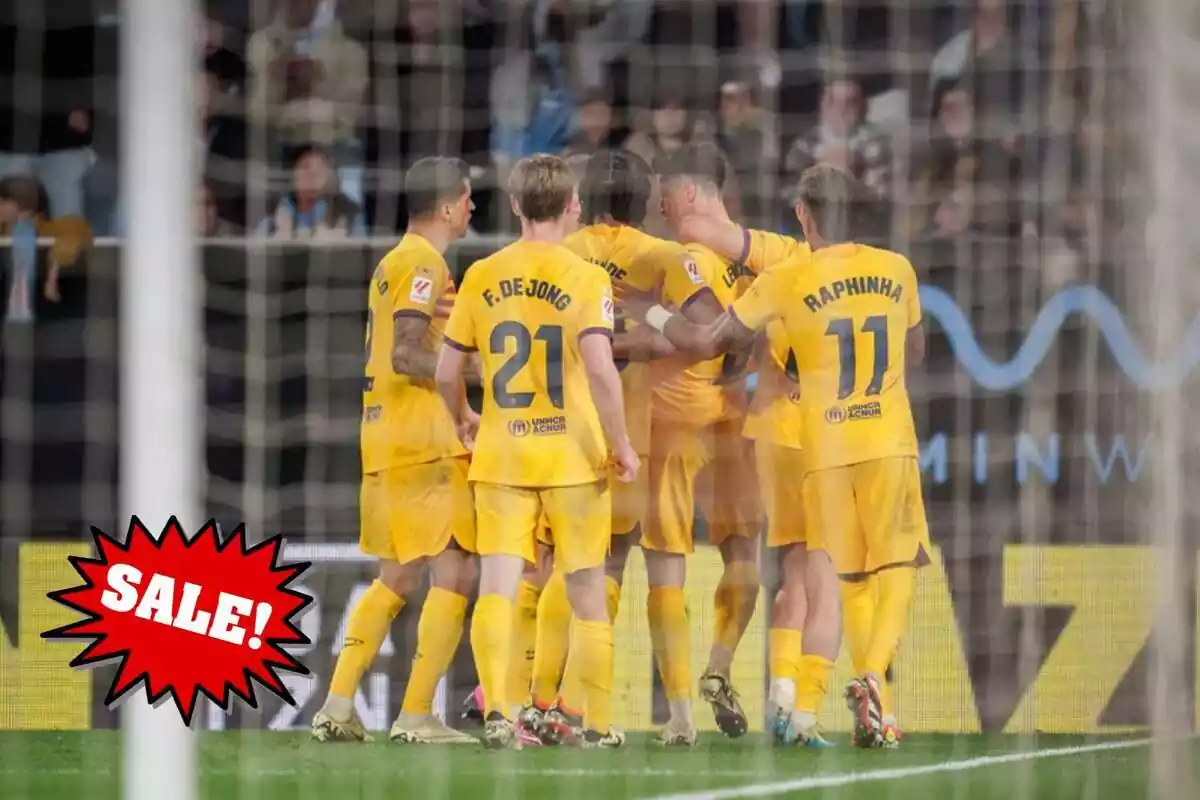 Jugadores del Barça celebrando un gol